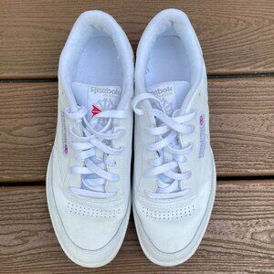 White Reebok Club C 85 sneakers- Men's 11